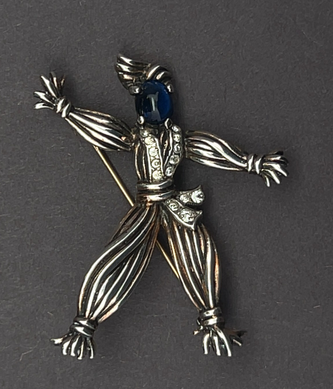 Alfred Philippe Trifari Sterling Silver Rintintin Ragdoll Brooch