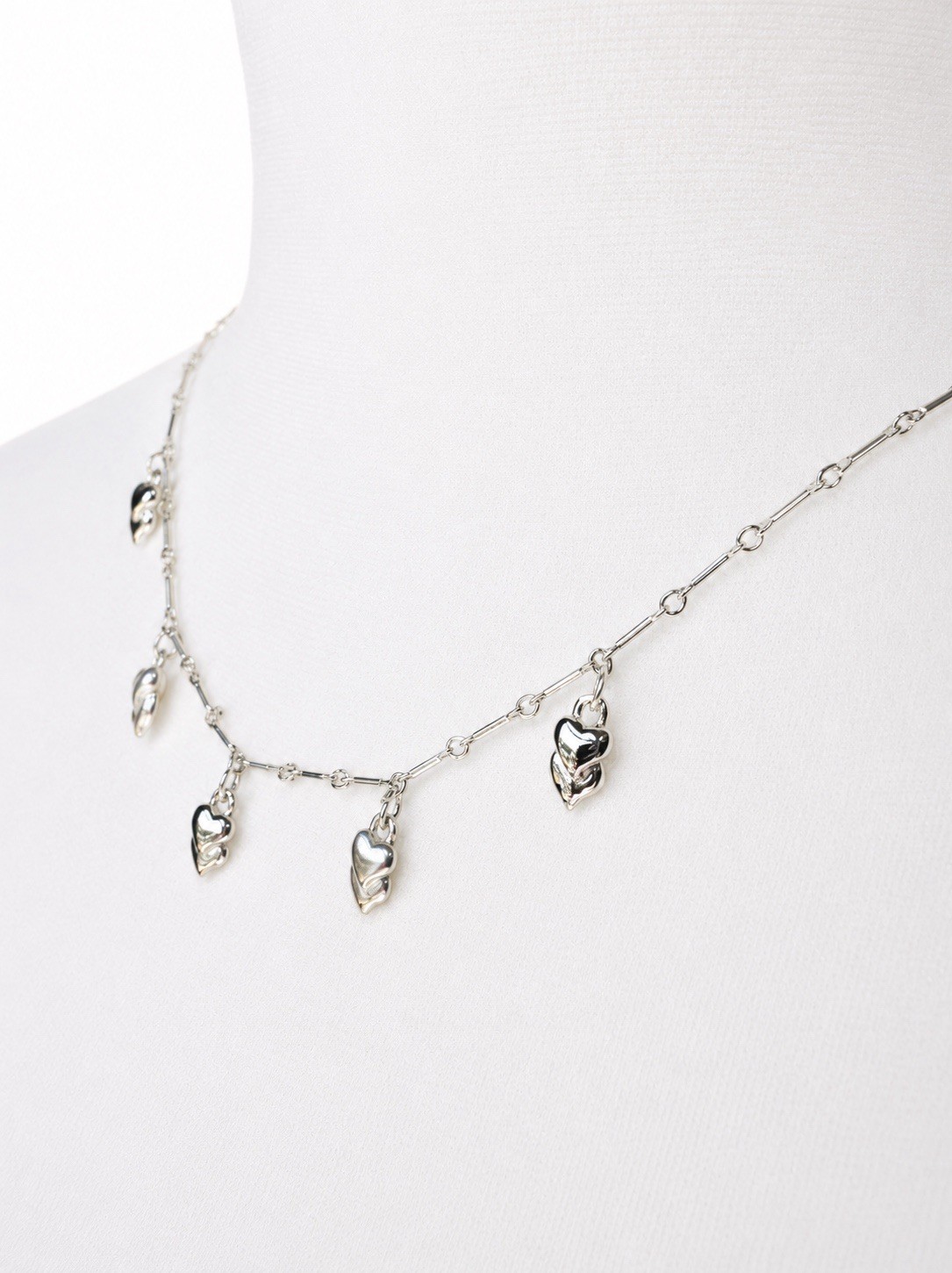 VTG 1990s Yves Saint Laurent YSL Heart Charm Necklace Stackable NWT