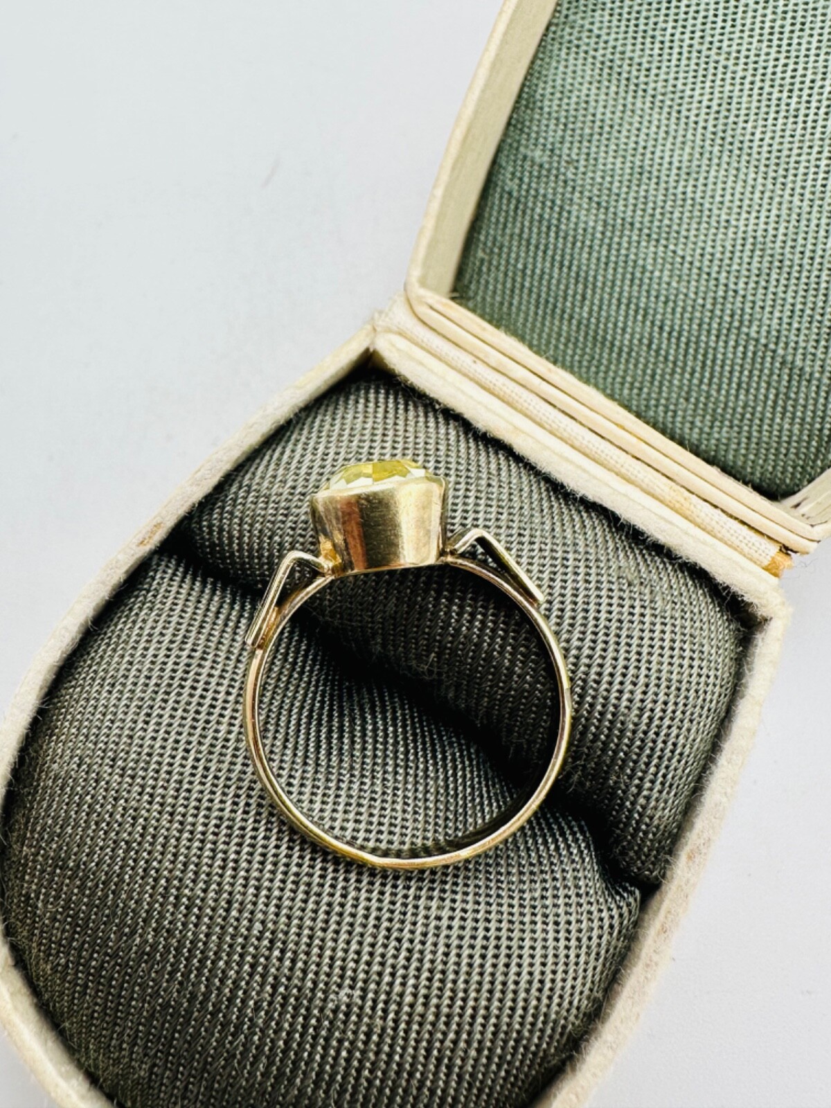 Vintage Gilt Silver Engagement Ring 875 soviet Women’s Jewelry