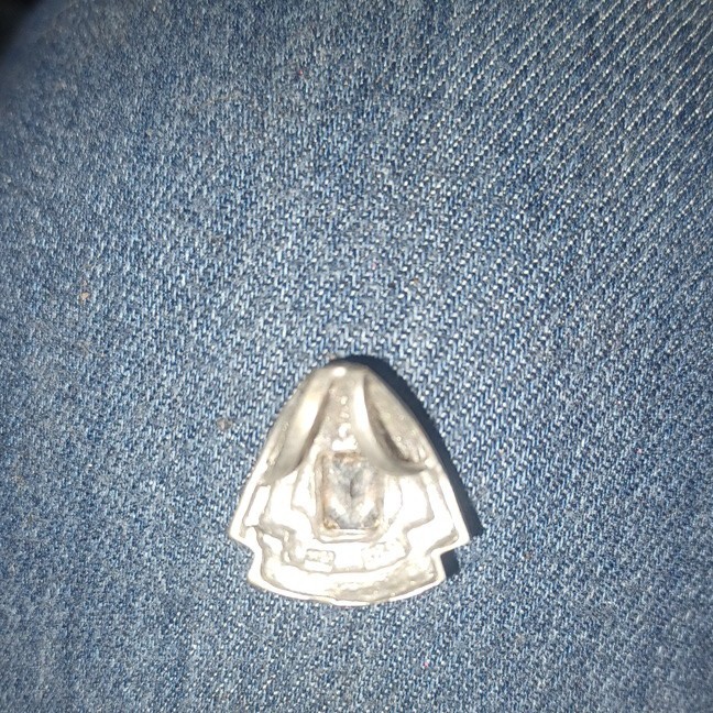 Silver 925 Triangle pendant yellow Stone Metal Unisex Adults Accessory