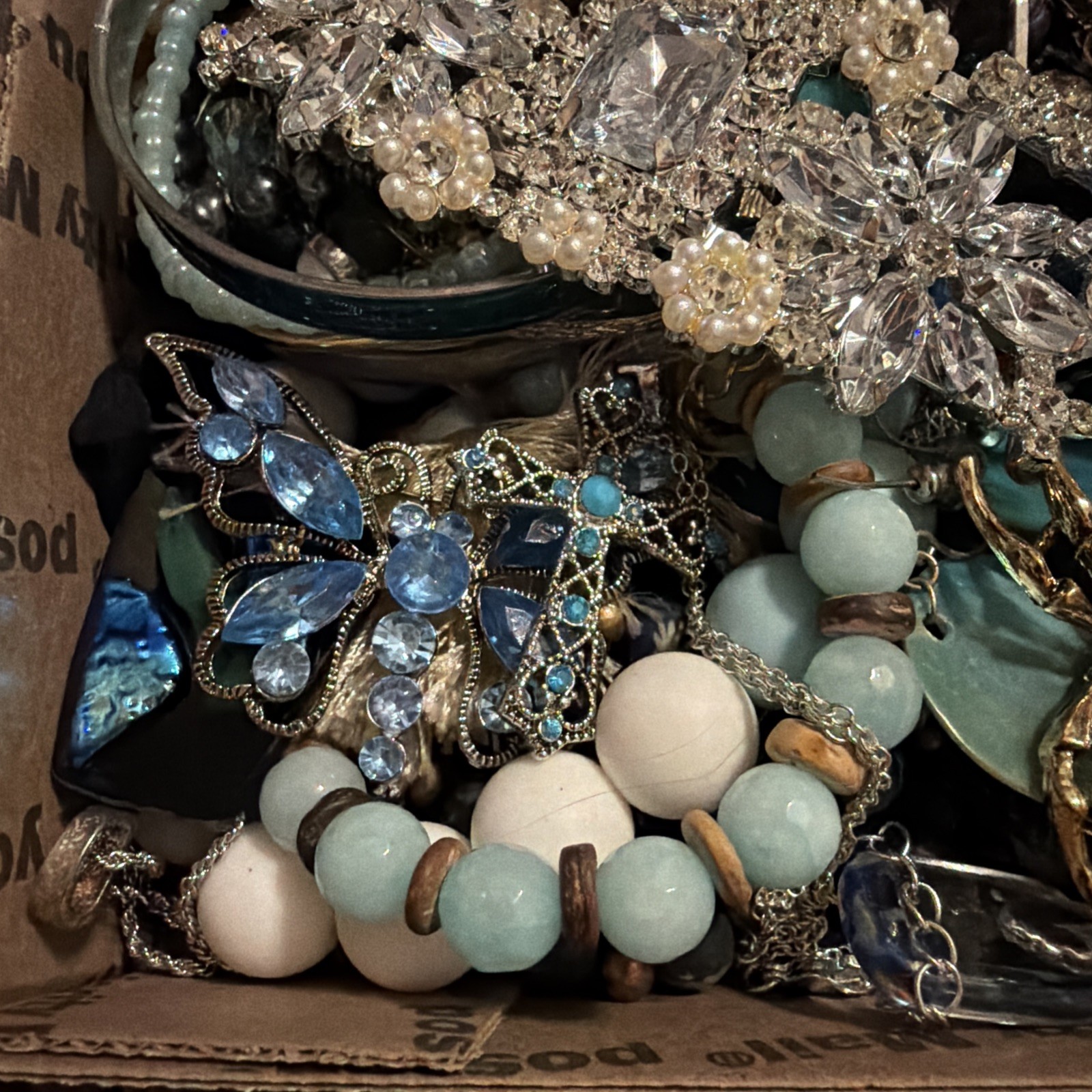 Vintage to Now Jewelry Lot, All Wearable Untested. No Broken. Box A6