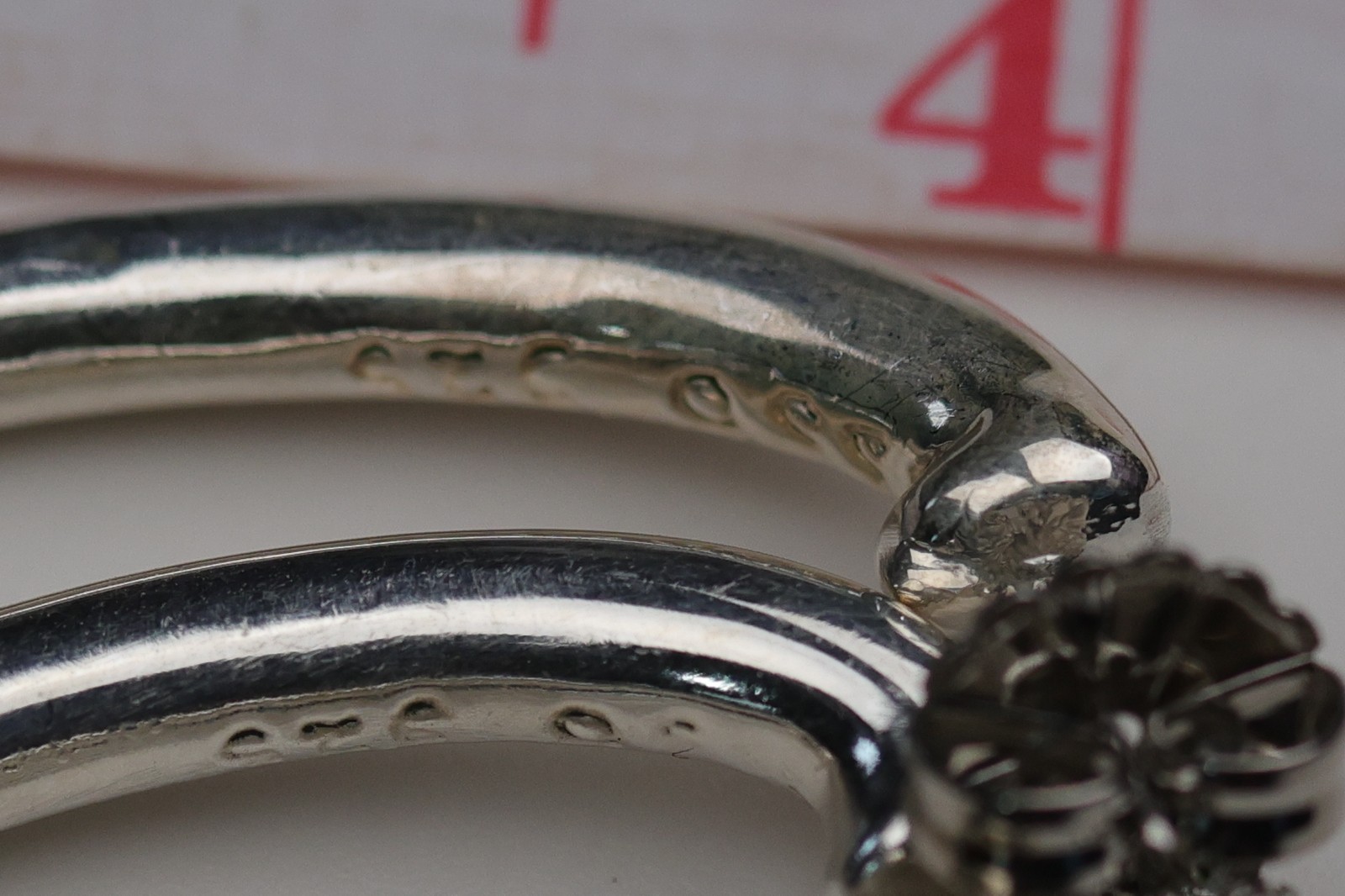 Large Oval Open Hoop Earrings Sterling Silver