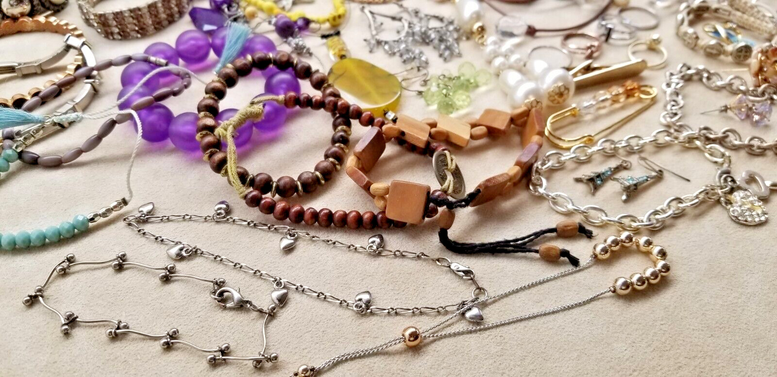 Estate Vintage Junk Drawer Jewelry Lot Unsearched Untested Repair Craft