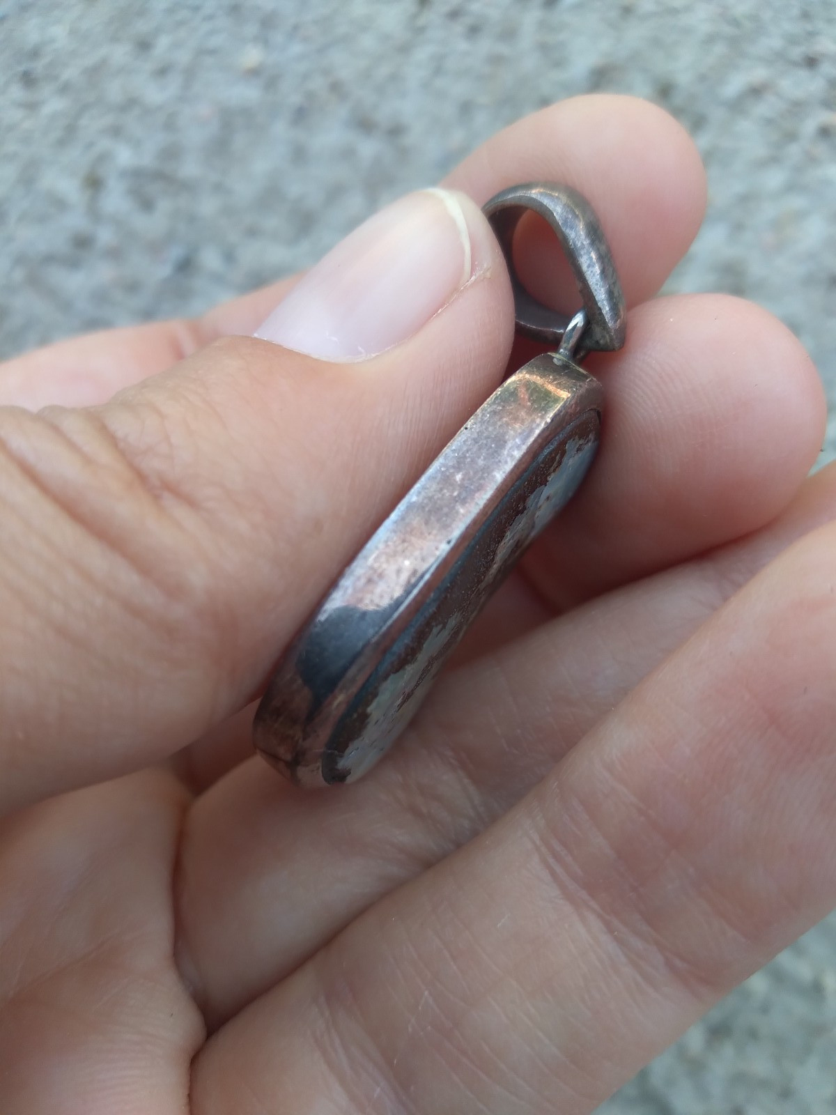 Australian? Boulder Opal Pendant Vintage Sterling Silver 925