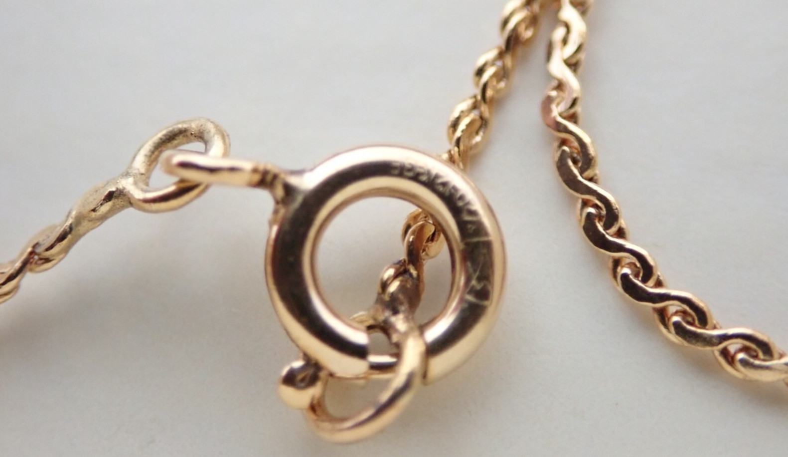 Vintage 12k 14k Gold Filled Diamond Love Birds Pendant Necklace NOS Old Stock