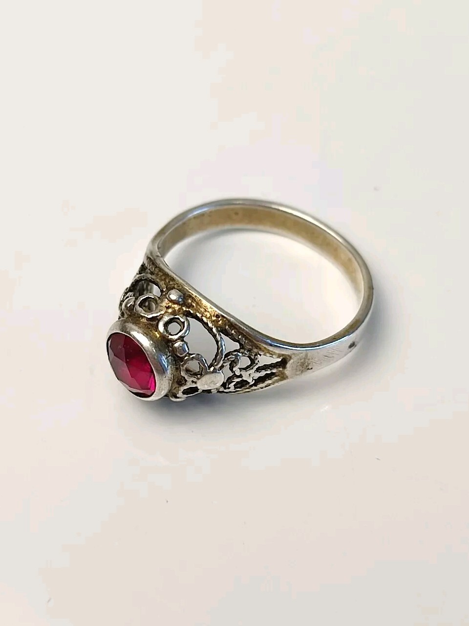 Silver Ring Soviet 875 Ring Unisex Adults vintage silver ring ussr Jewellery