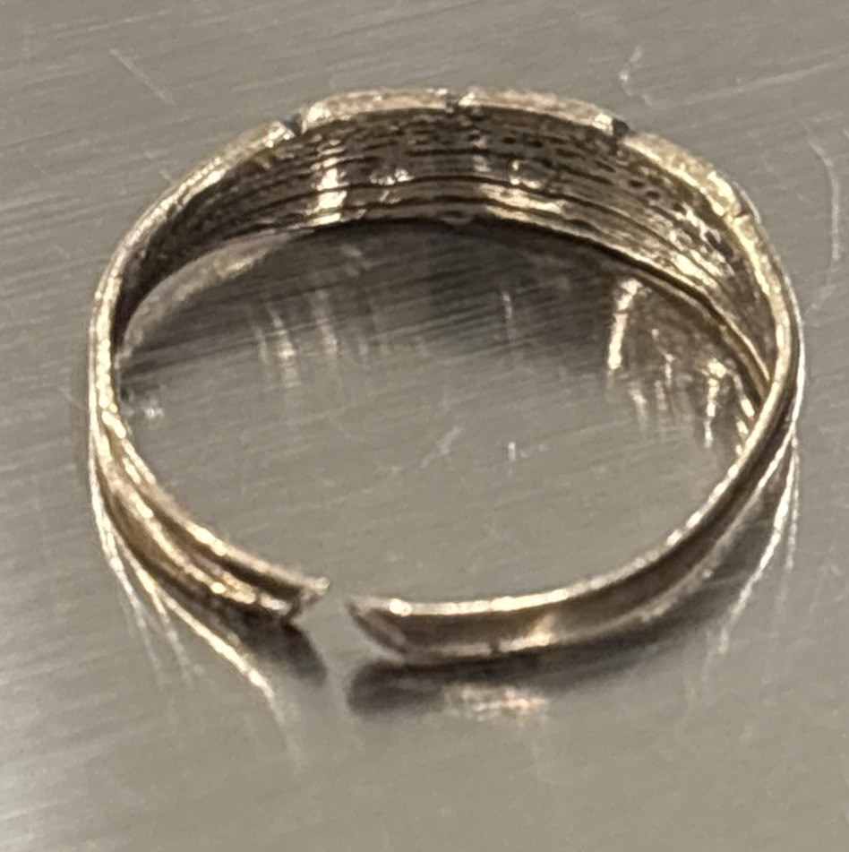 Vintage Little Nemo Gold Plated Rhinestone Childs Ring Size 1
