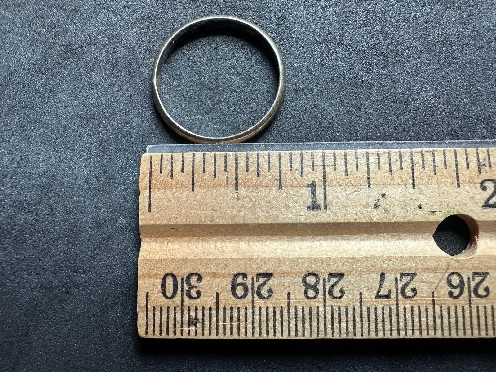 1.56g Vintage Sterling Silver 925 Simple Band Ring Minimalist Stackable Size 9 M