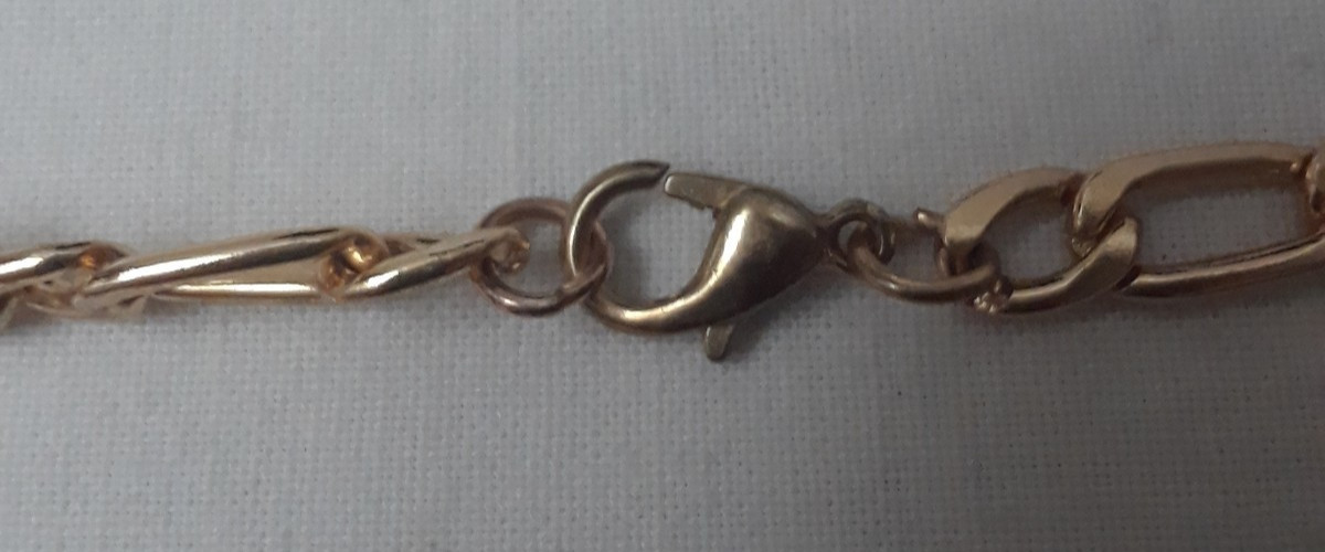 Vintage Lot of 2 Gold-Tone Stackable Flat Chain Necklace 16 – 24 inch