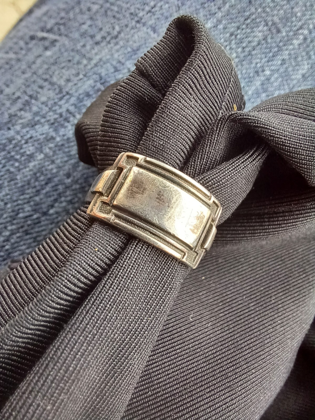 RARE VINTAGE EDWARDIAN FRIENDSHIP MONOGRAM SIGNET PANEL STERLING LADIES RING