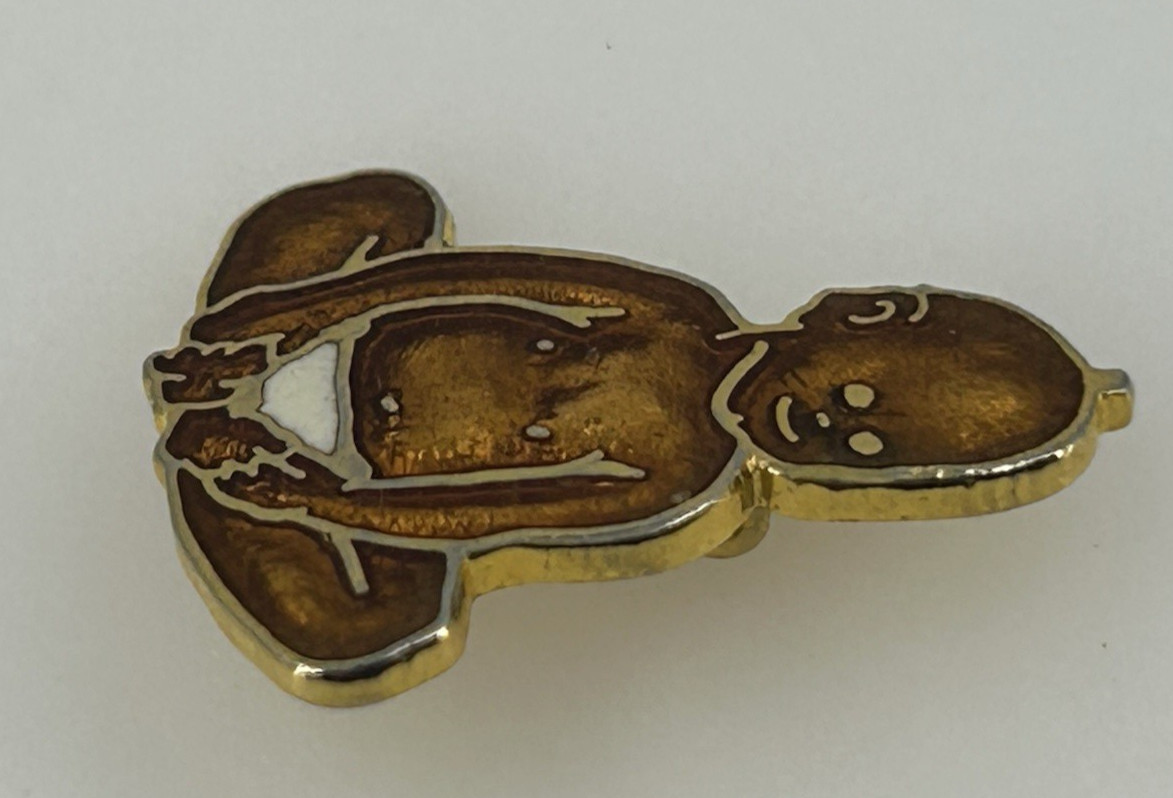 Vintage 1984 Baby Enamel Pin Brooch
