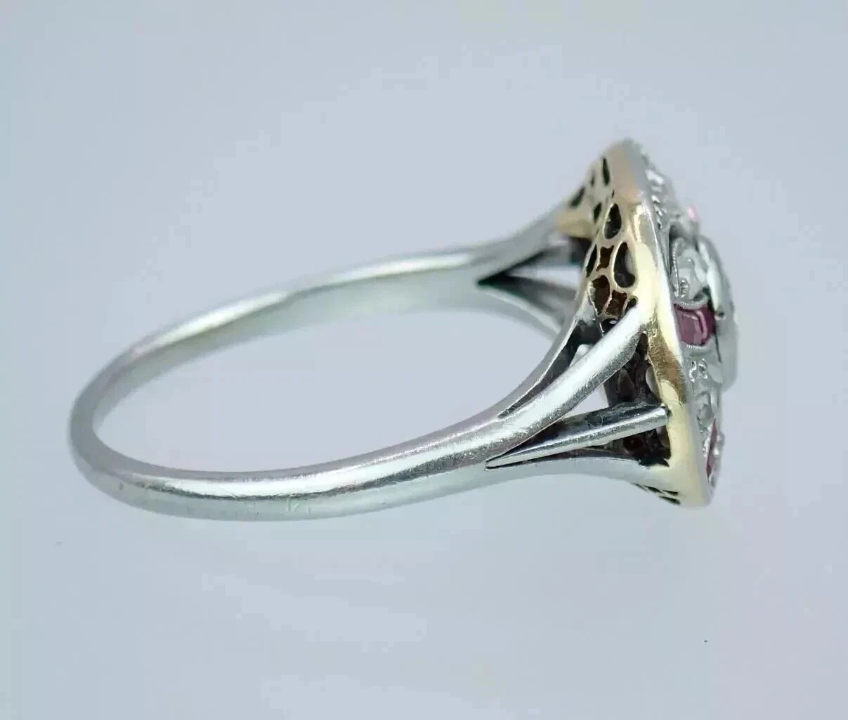1.23Ct Art Deco Style Lab Created Diamond Wedding Anniversary 925 Silver Ring