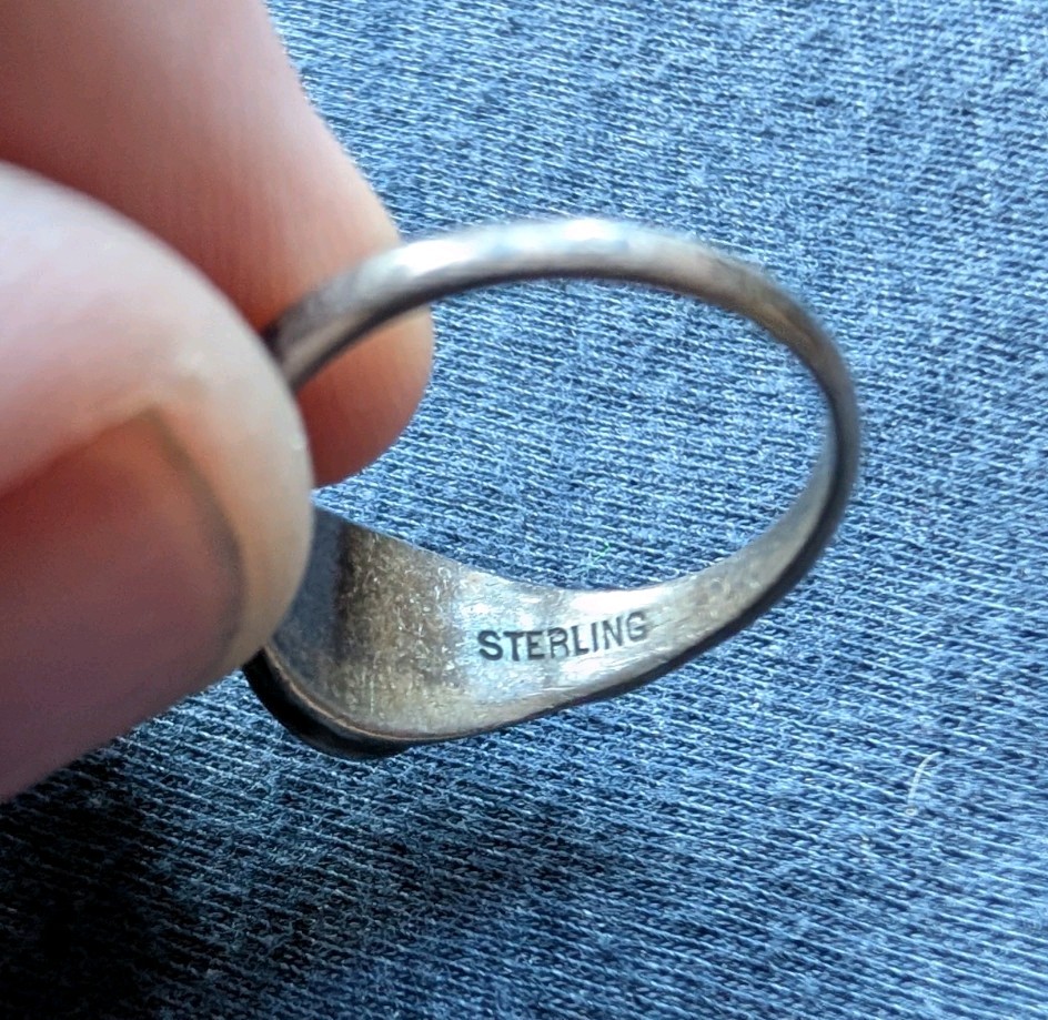 Antique 1916-1940 Mankato Commercial College MN Sterling Silver Honor Ring 7