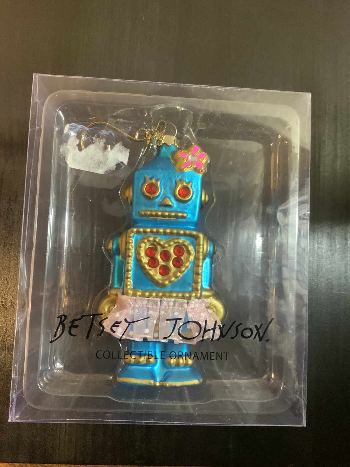 Betsey Johnson Blue Robot Ornament Extremely Rare – P2