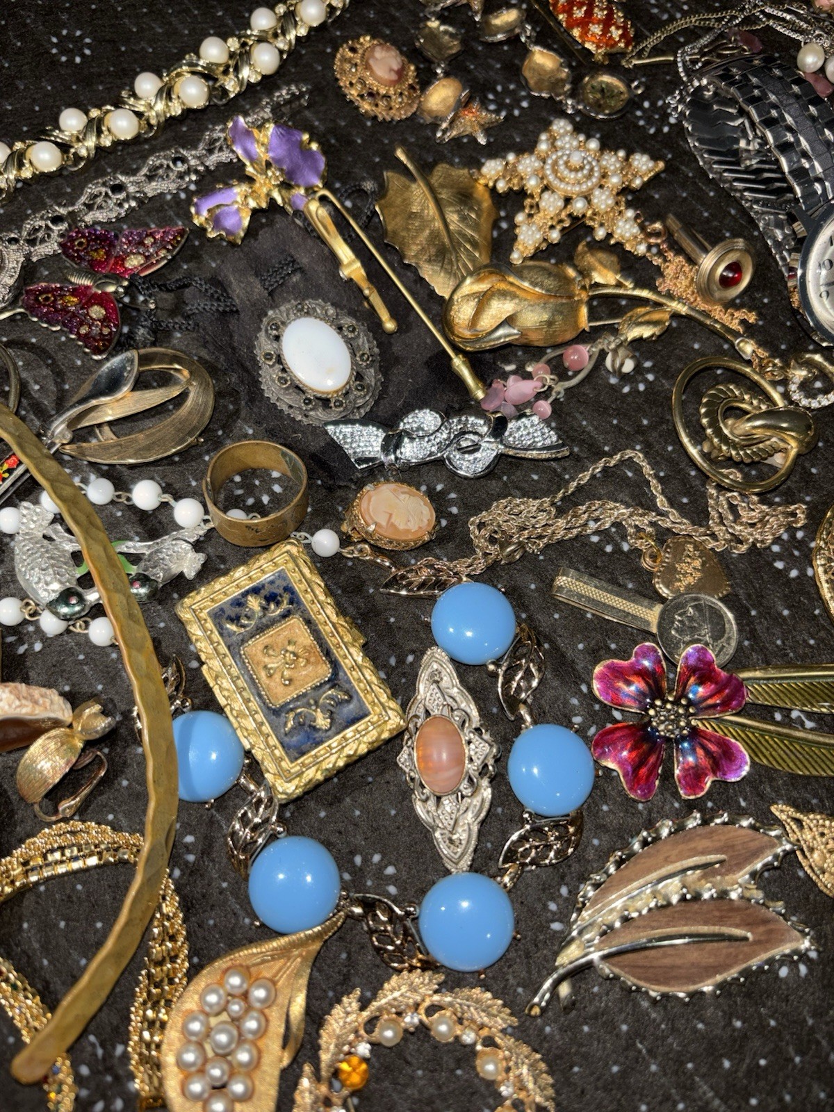 VINTAGE ESTATE COSTUME JEWELRY LOT — ALL WEAR — FREE SHIPPING!! 🔥
