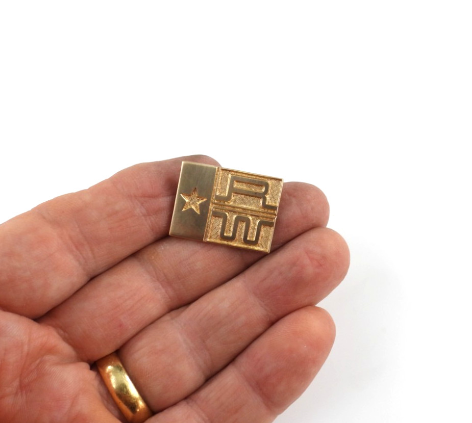 James Avery 1/20 14K Gold Filled Brooch Pin Womans Republican Party Jewelry Rare