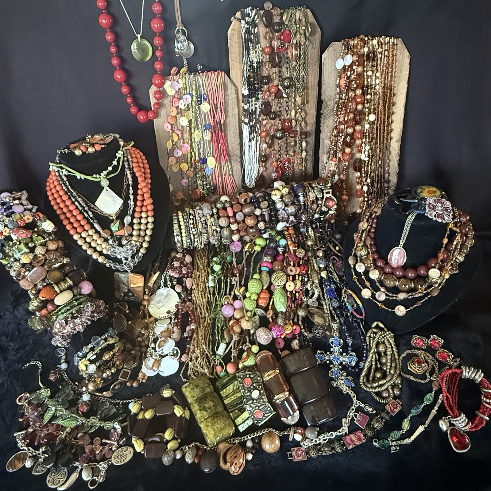 100+ Wearable Jewelry Vintage to Now Estate Costume Mix Craft Redesign 8lbs Lot