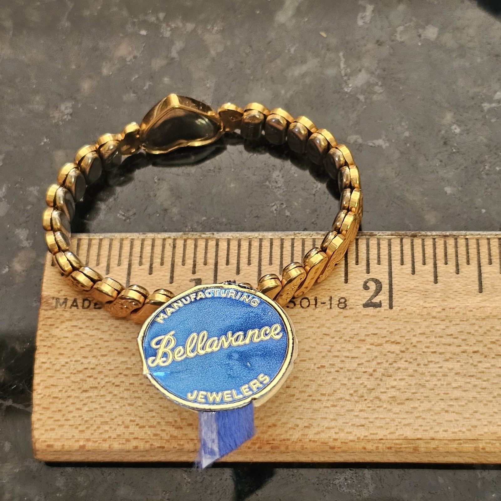 Bellavance &Sons Childs Expansion Heart Bracelet Gold Filled 1/20th 12k Vintage