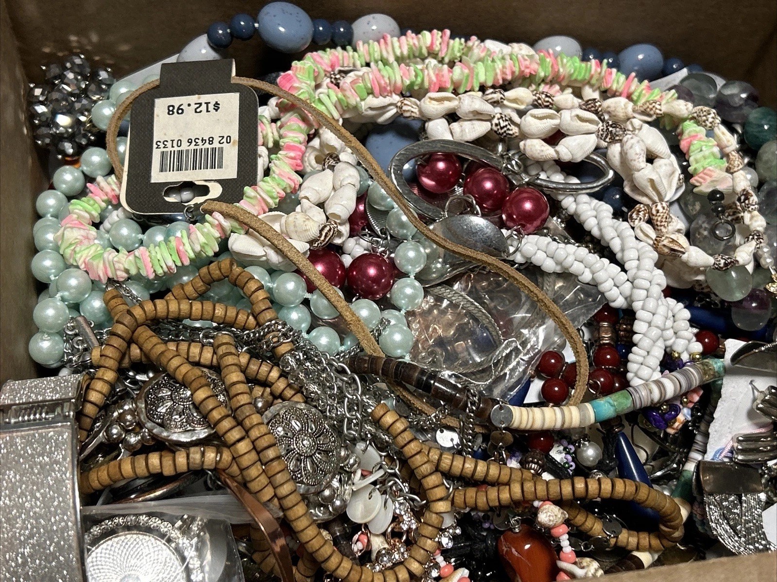 HUGE 5 + Lbs Jewelry WEARABLE Lot Tangled Unsearched VINTAGE ESTATE TREASURE
