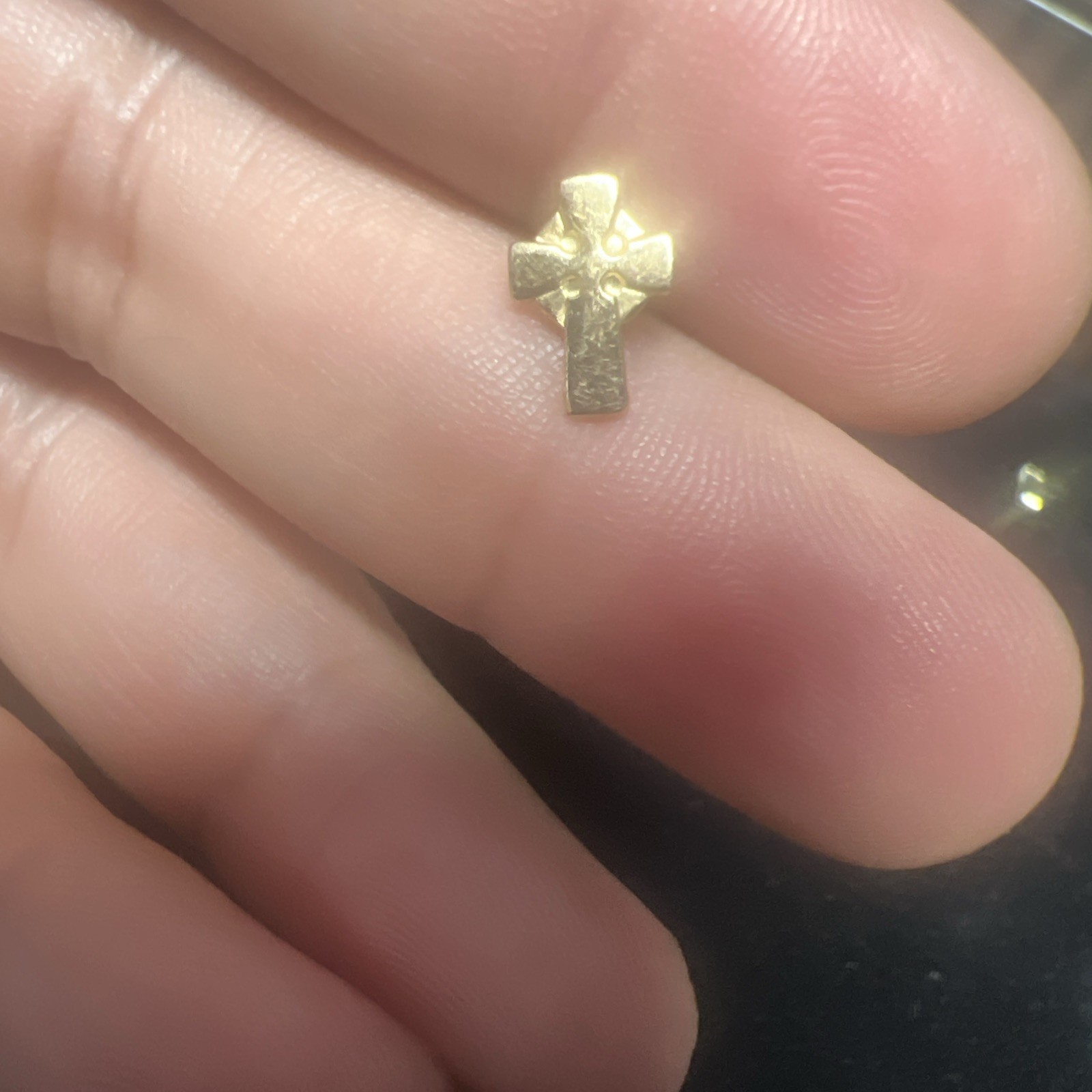 James Avery Cross Pin Gold 14k