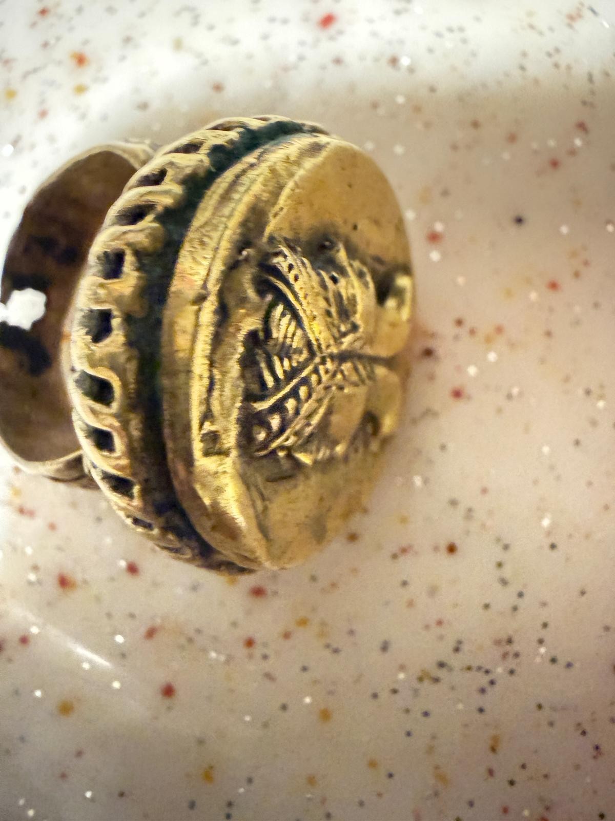 Vintage Ring, Two-Face God Janus