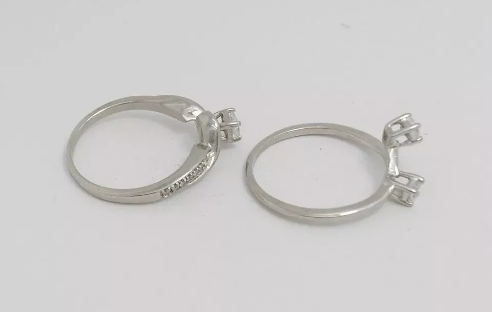 2Ct Princess Cut Lab Created Diamond Three-Stone Proposal Ring 14K White Gold FN
