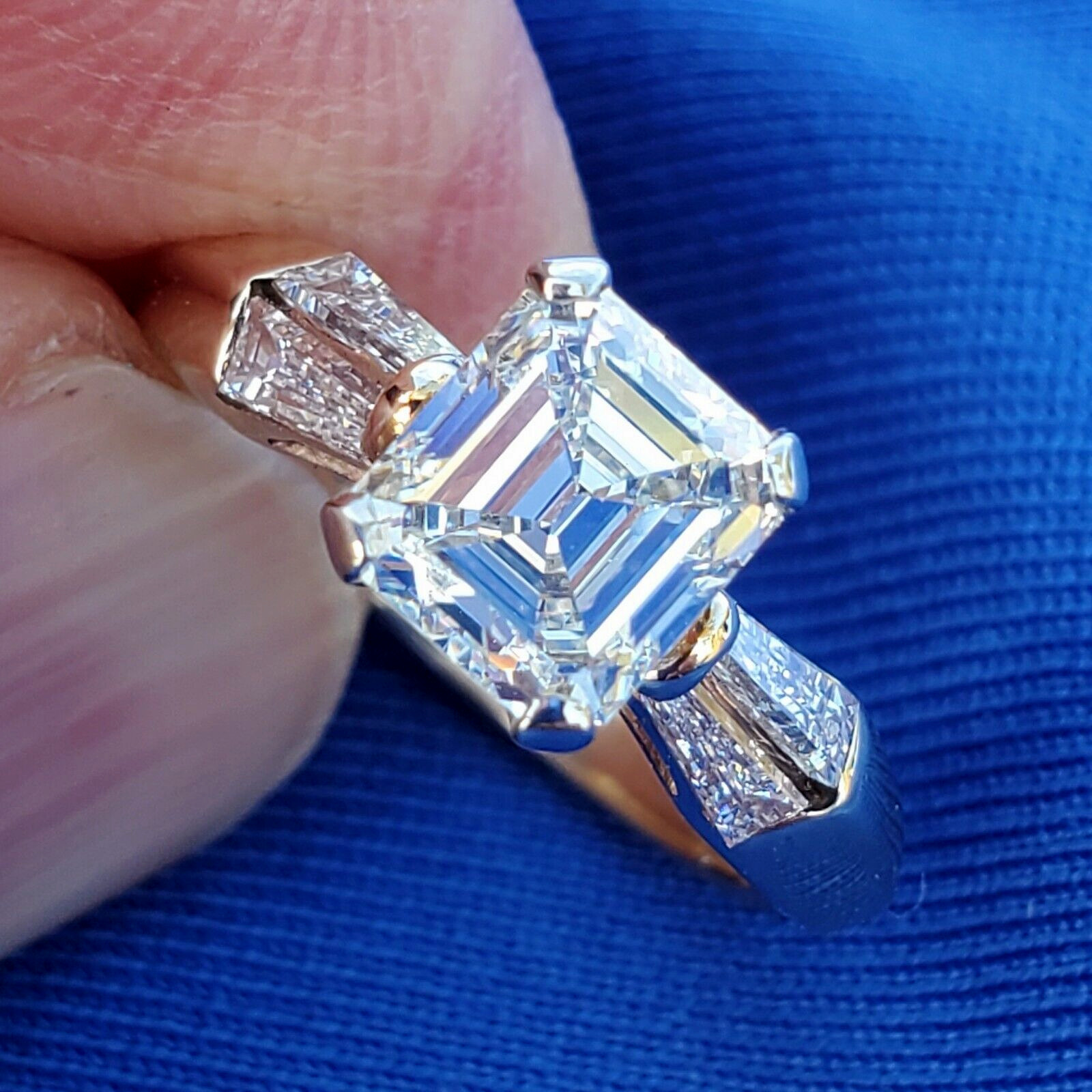 Original EARTH MINED DIAMOND Deco Engagement Ring Vintage Style Solitaire 14K