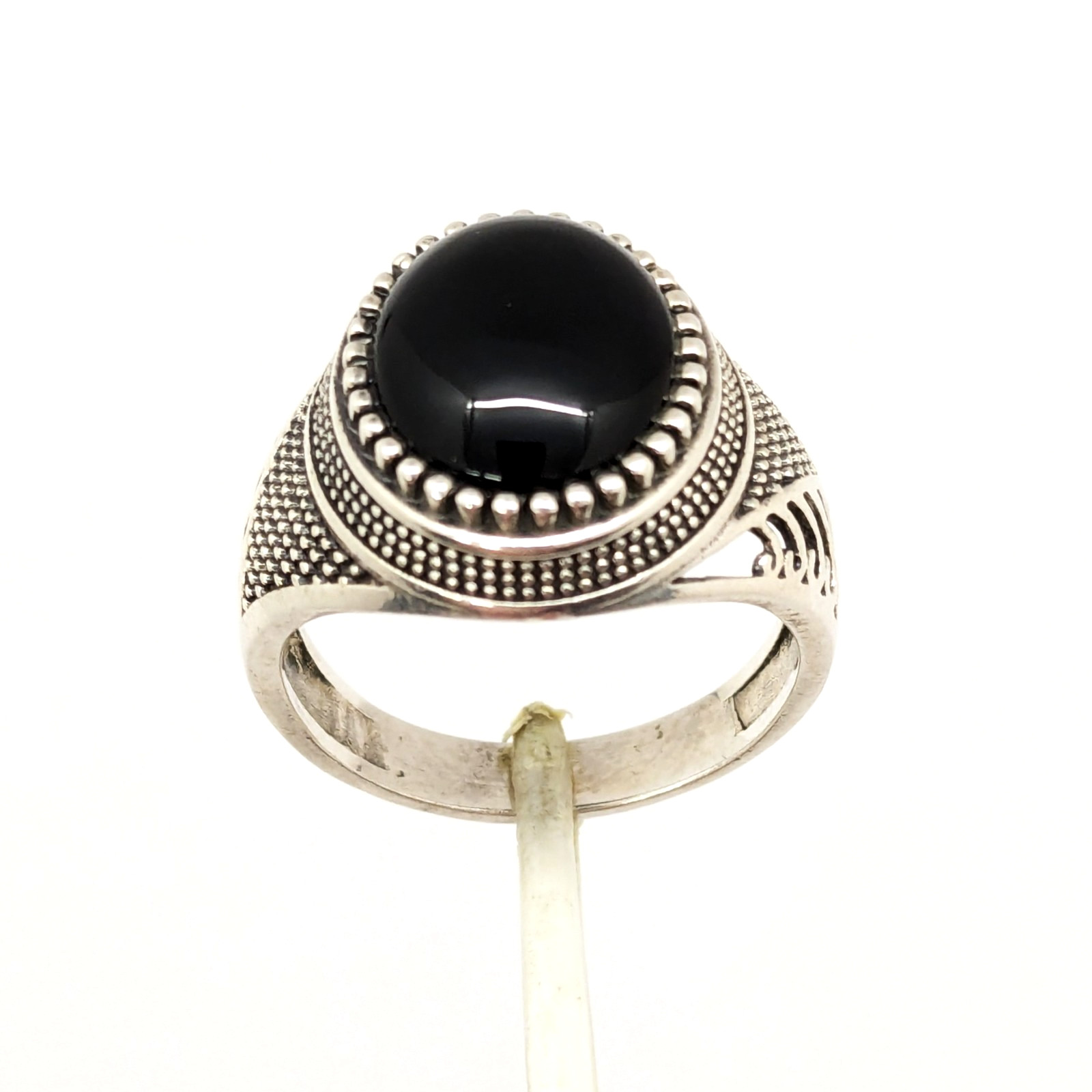 Vintage Luxury RING Silver 925 with Big Bright Stone -size: 9US (19mm), 6.2g| #6