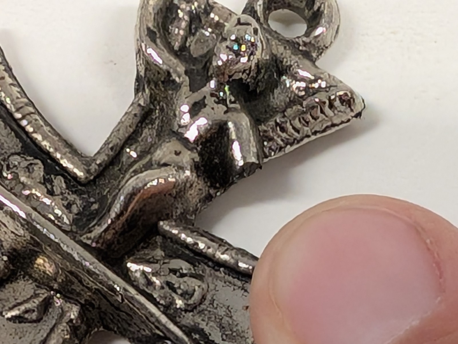 Vintage 1960s Ed “Big Daddy” Roth Surfer Maltese Iron Cross Pendant