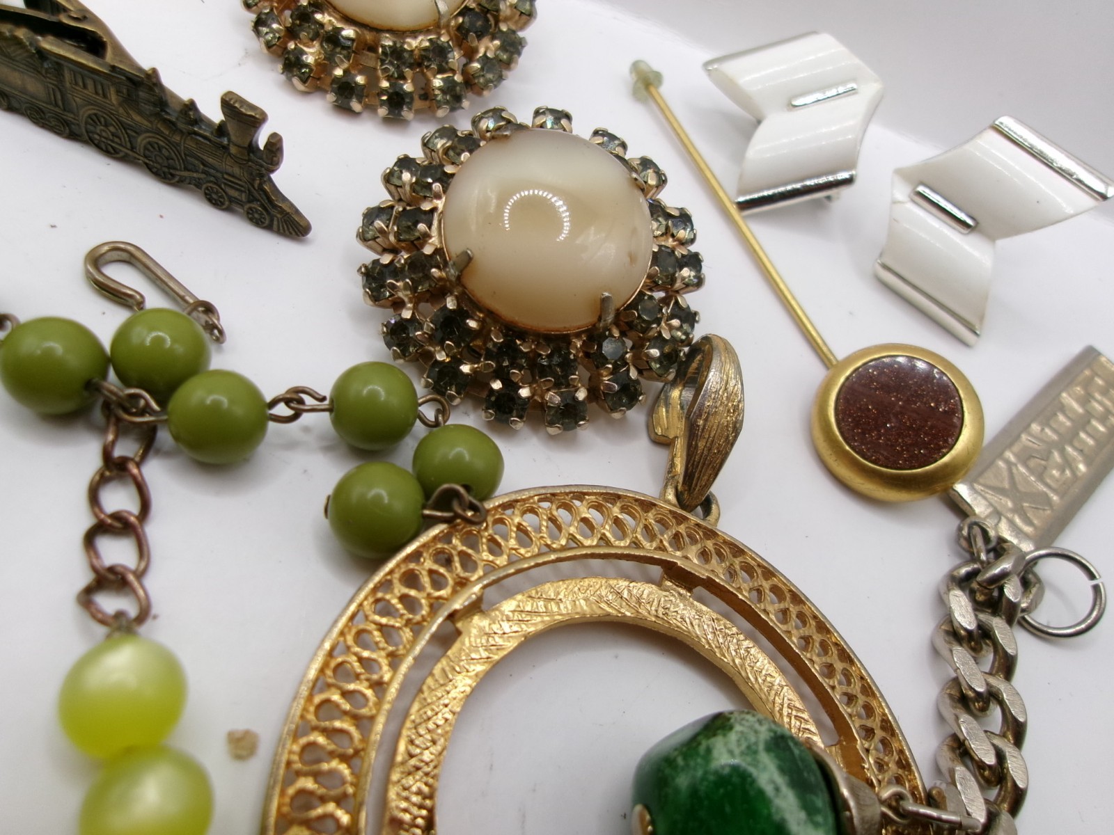 Mixed Collection Lot Victorian Antique & Older Vintage Repair Salvage Jewelry