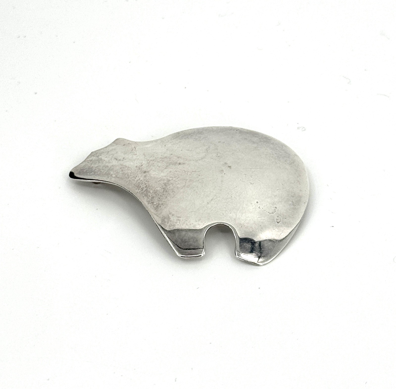 Vintage Sterling Silver Bear Brooch By James Avery