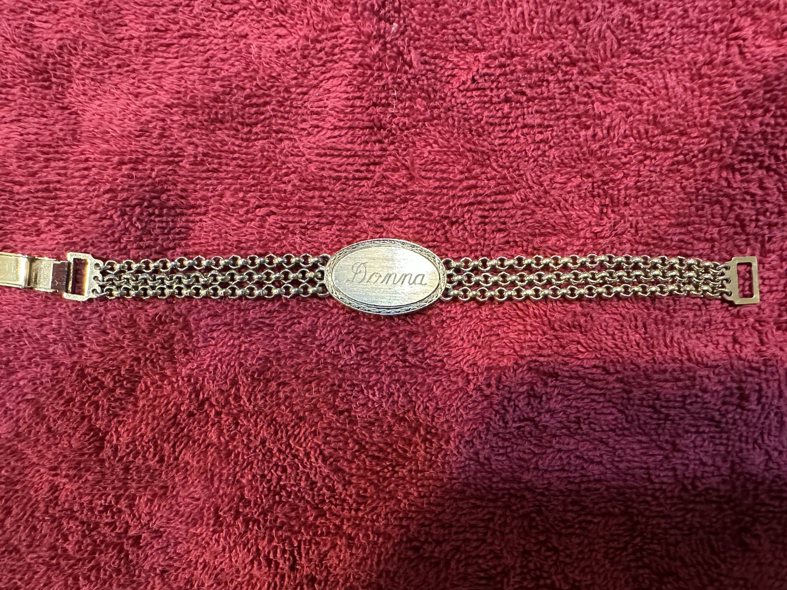 USA Speidel ID bracelet named “Donna.”