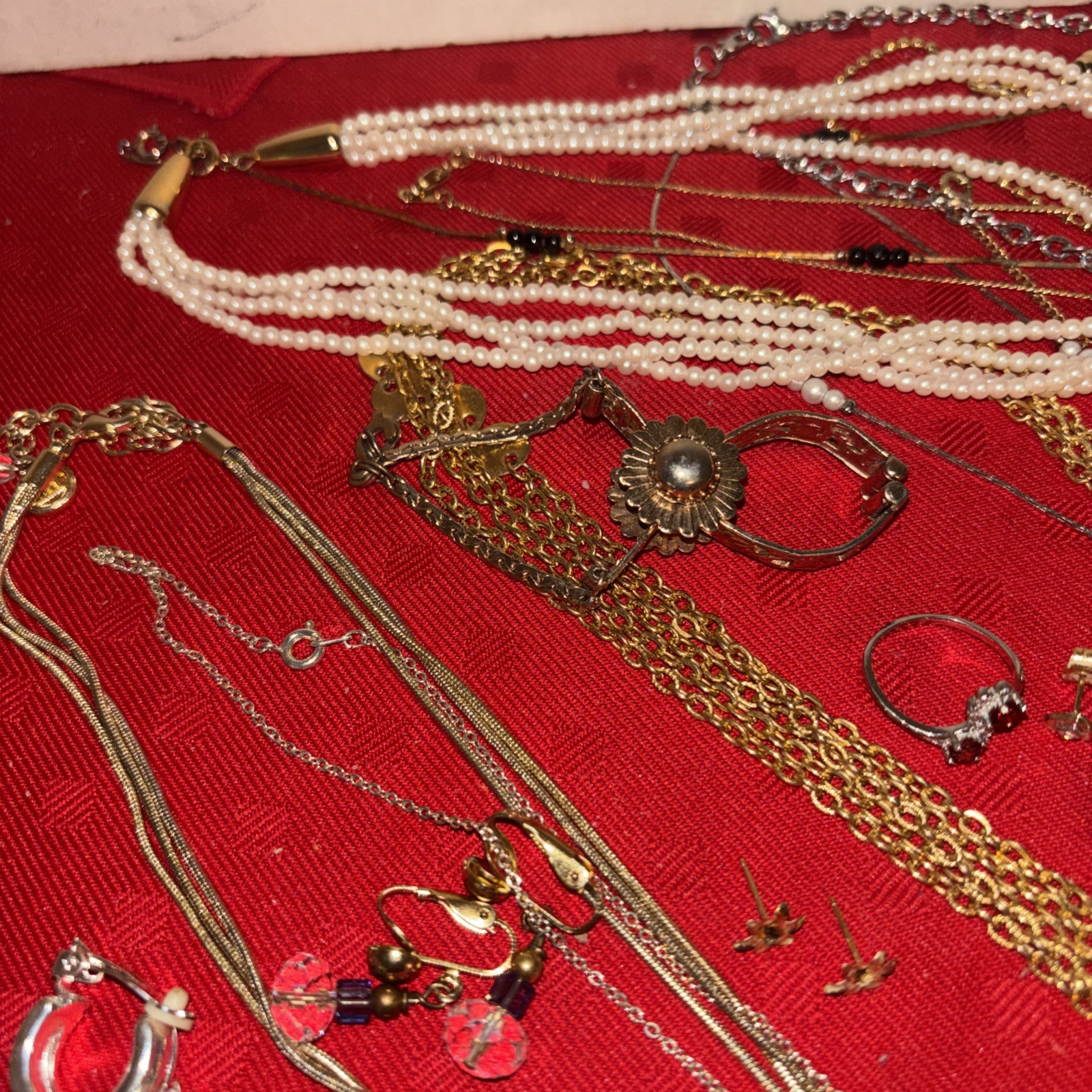 Vintage Estate Jewelry Lot-All Wearable Mix Estate Find- #062326