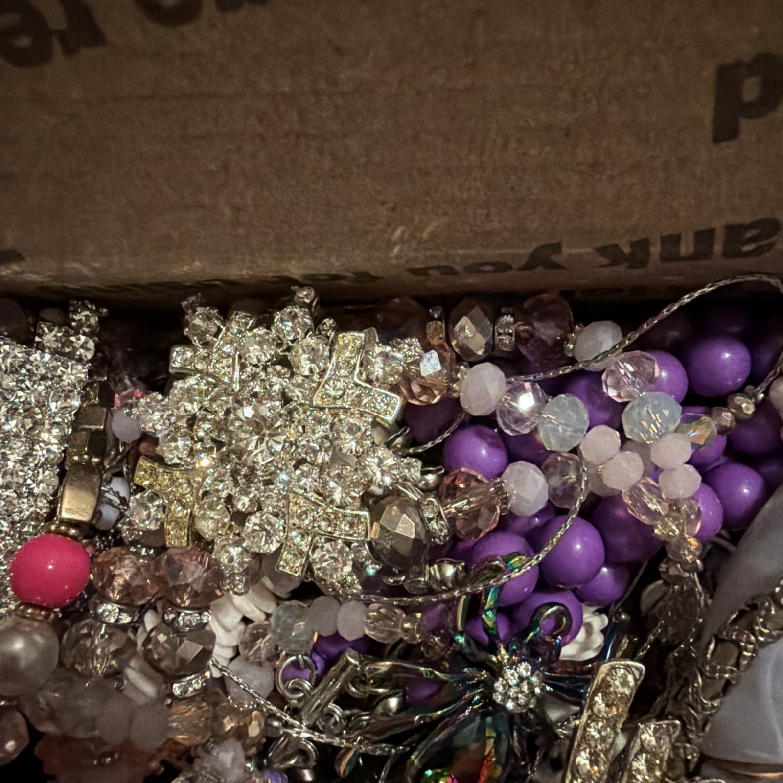 Vintage to Now Jewelry Lot, All Wearable Untested. No Broken. Box A8