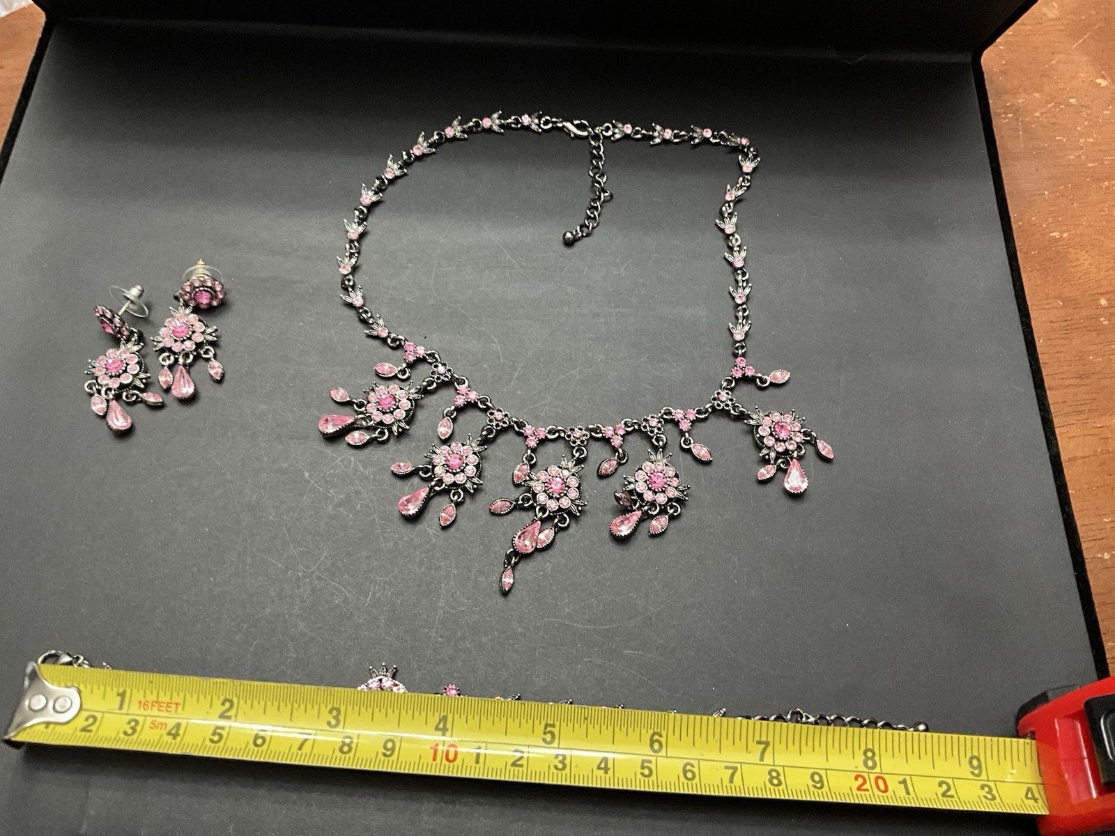 Vintage Victorian Inspired Floral Festoon Style Necklace,bracelet,and Earrings