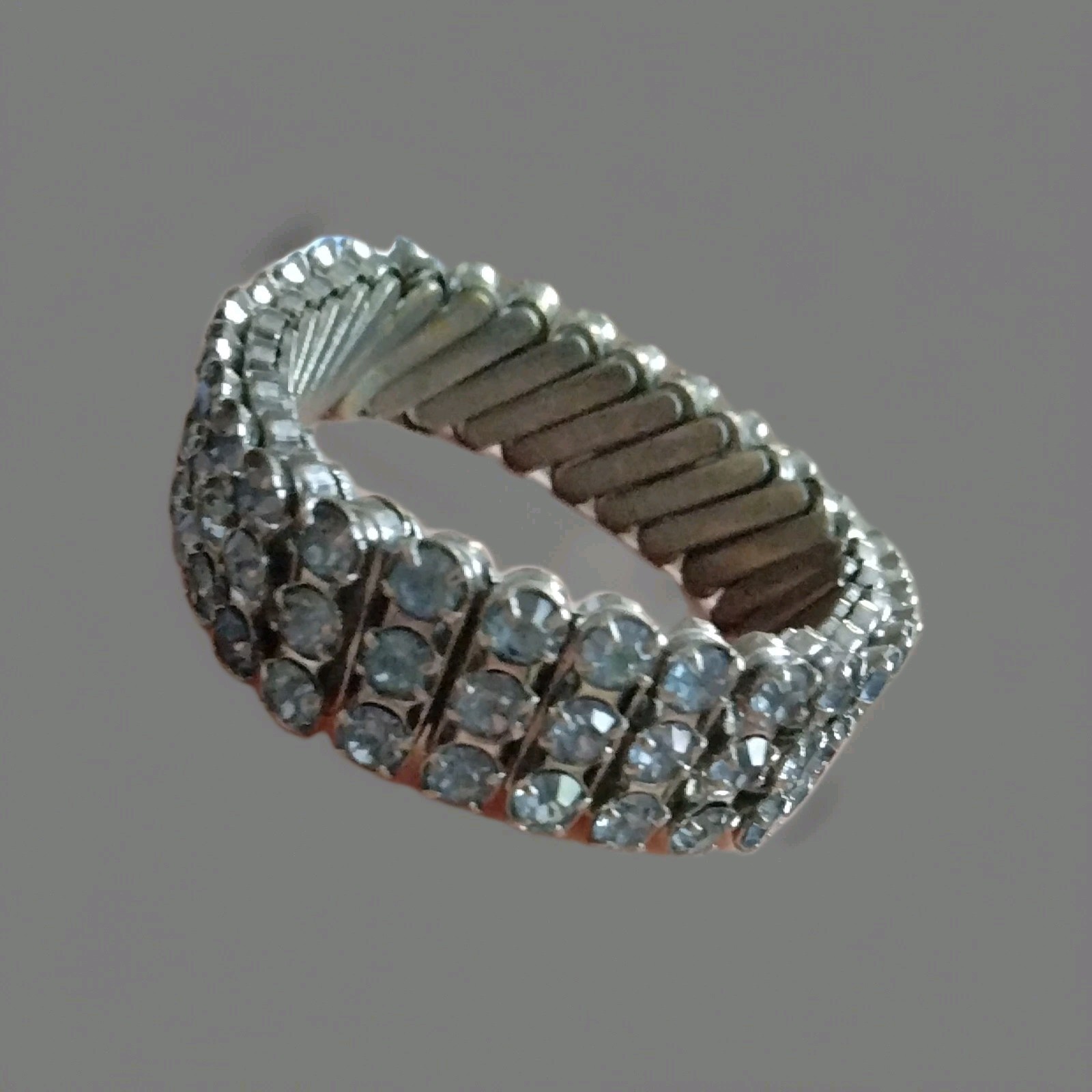 Vintage Blue Rhinestone Expandable