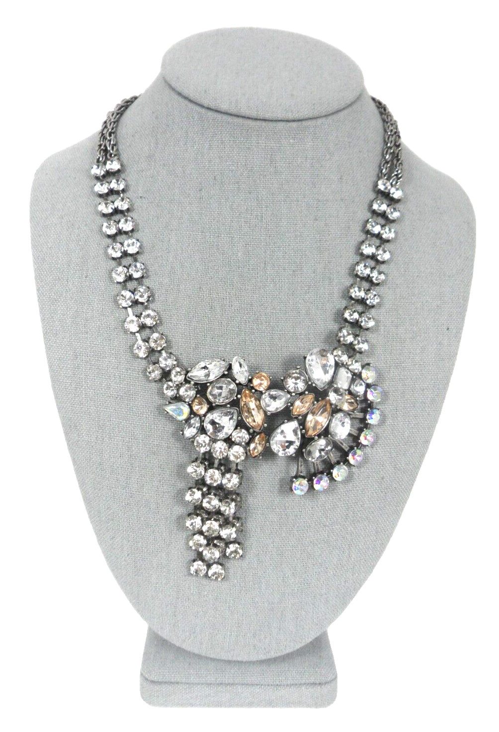 Victorian BR Negligee Necklace Belle Epoque Choker Asymmetrical Bow Tassel NWT