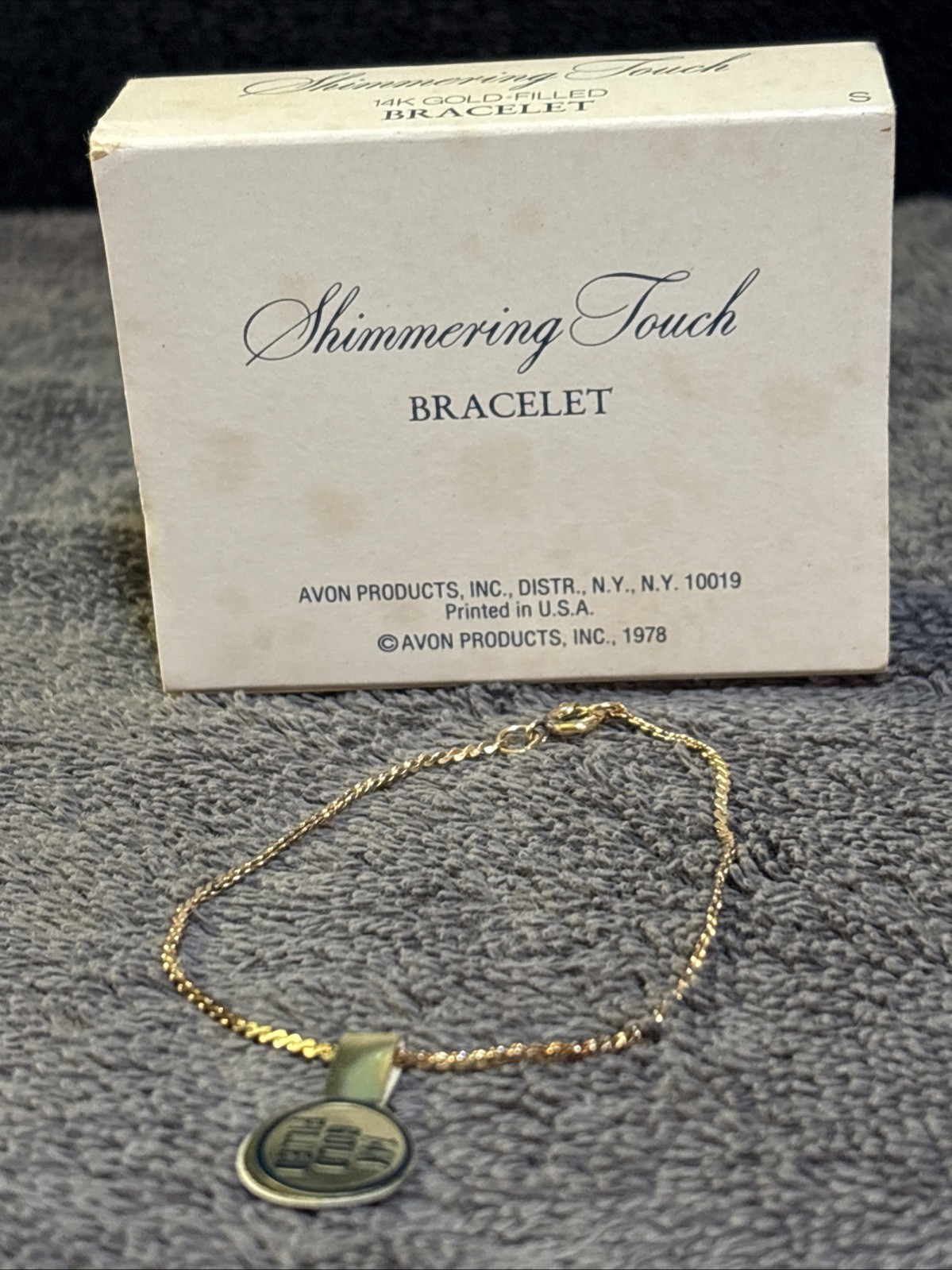 VTG 1978 Avon 14K Gold Filled Bracelet Size Small MIB!