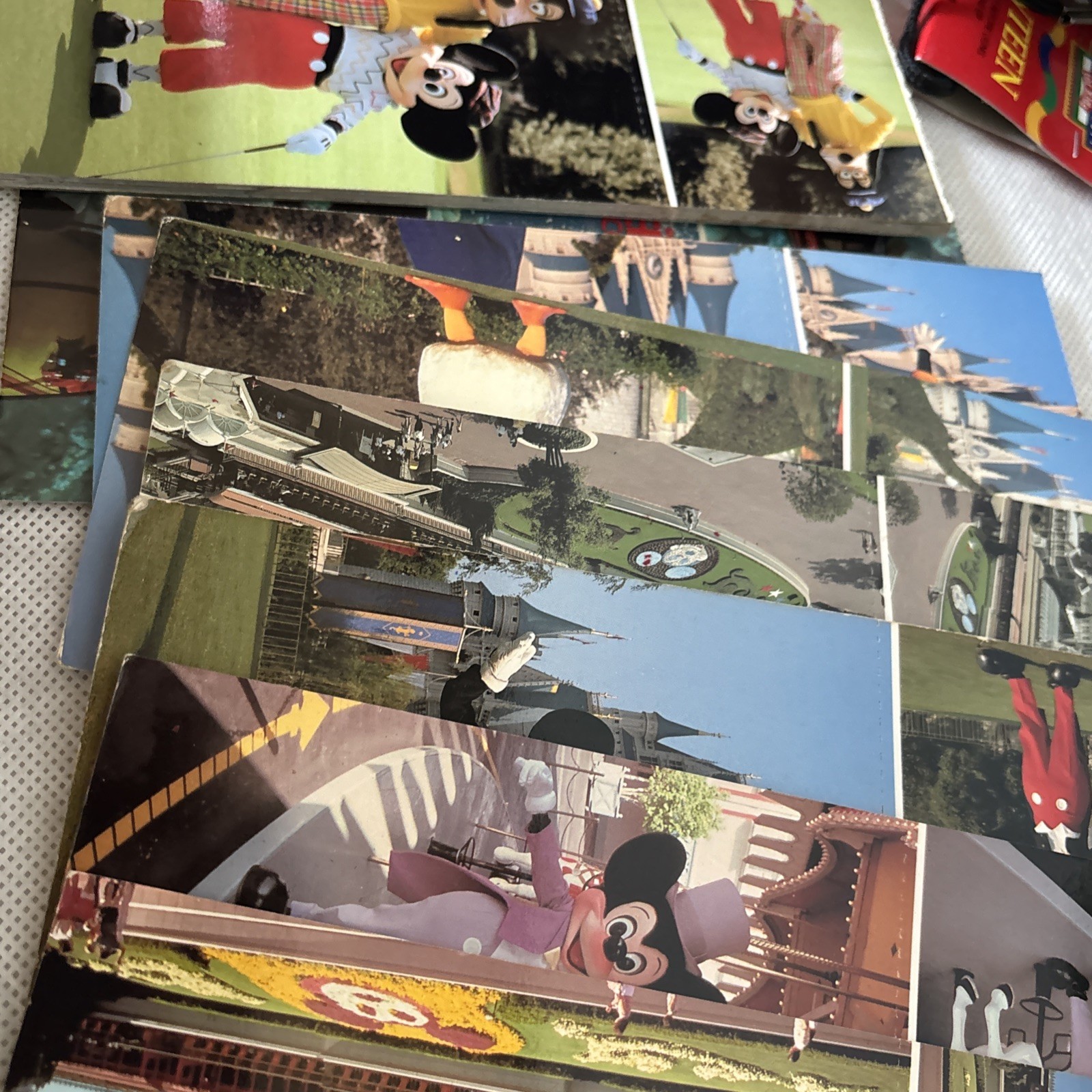 Vintage Junk Drawer Lot 18 Unused Postcards, Toys, Mickey Mouse, Watches, More