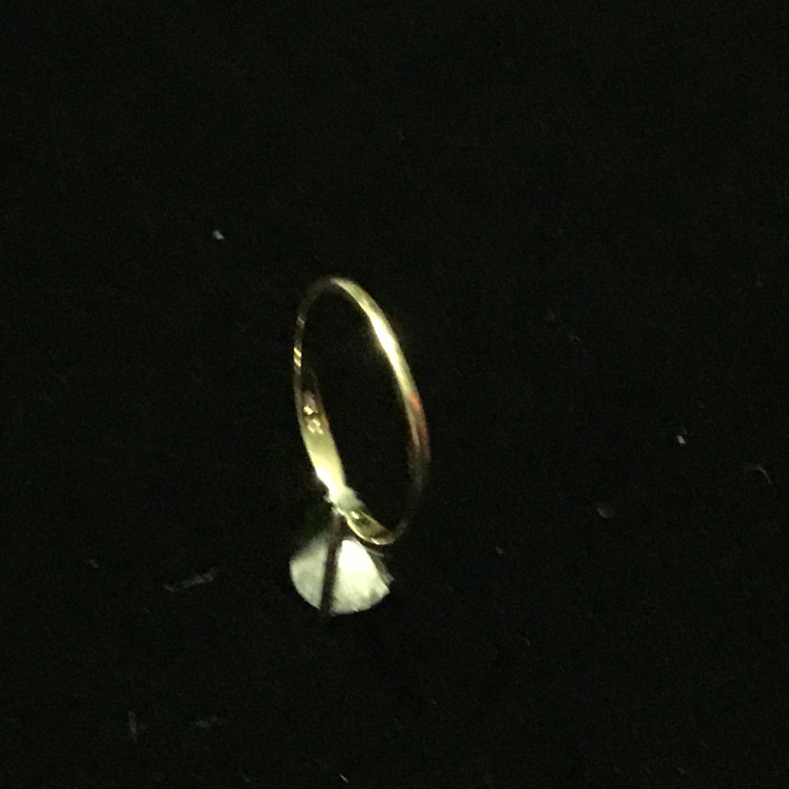 14K Gold Round Cut Solitaire CZ Dainty yet impressive Engagement/ Promise Ring