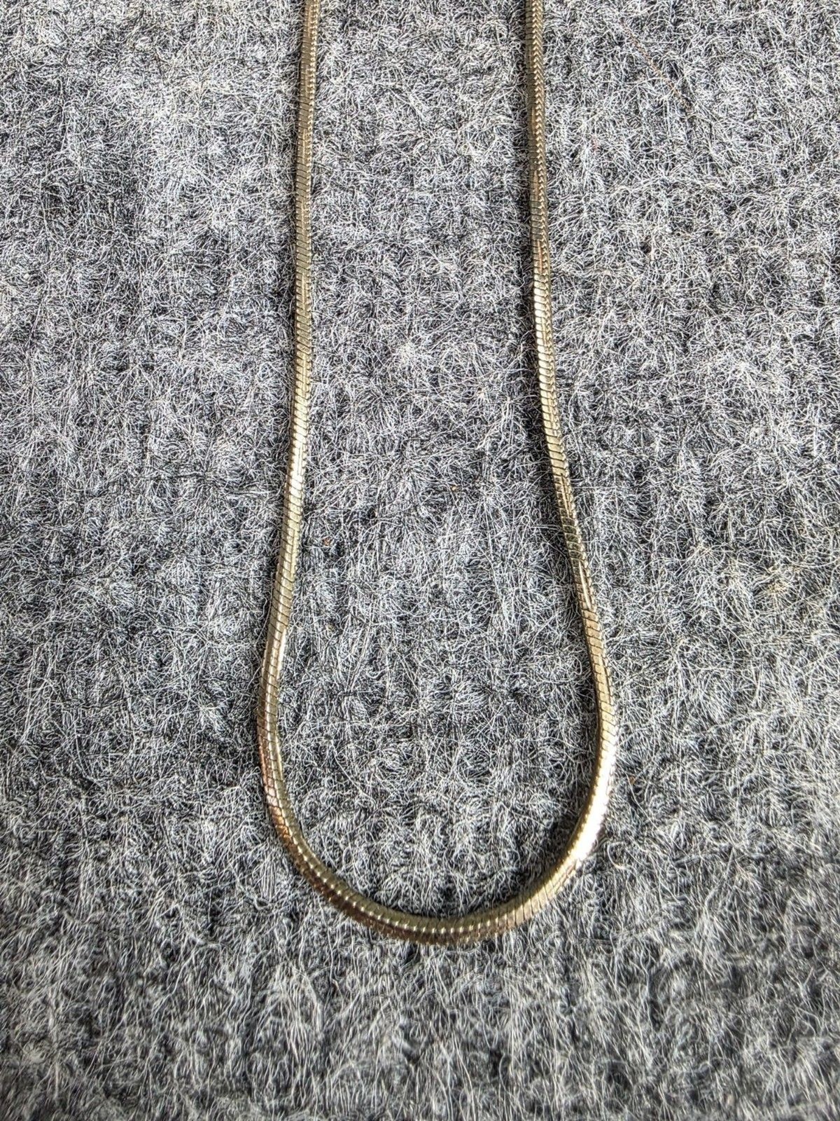 Napier Gold-Tone 24 Inch Necklace Nickel-Free Snake Chain Lobster Clasp Vtg