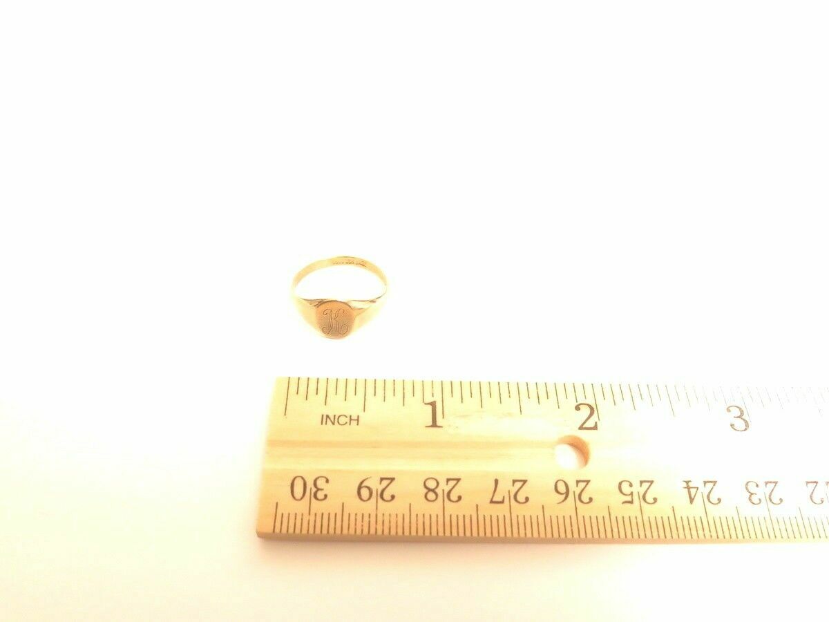 Vintage 18K HGE ESPO Esposito Gold Plated Monogram Assorted Signet Rings A806