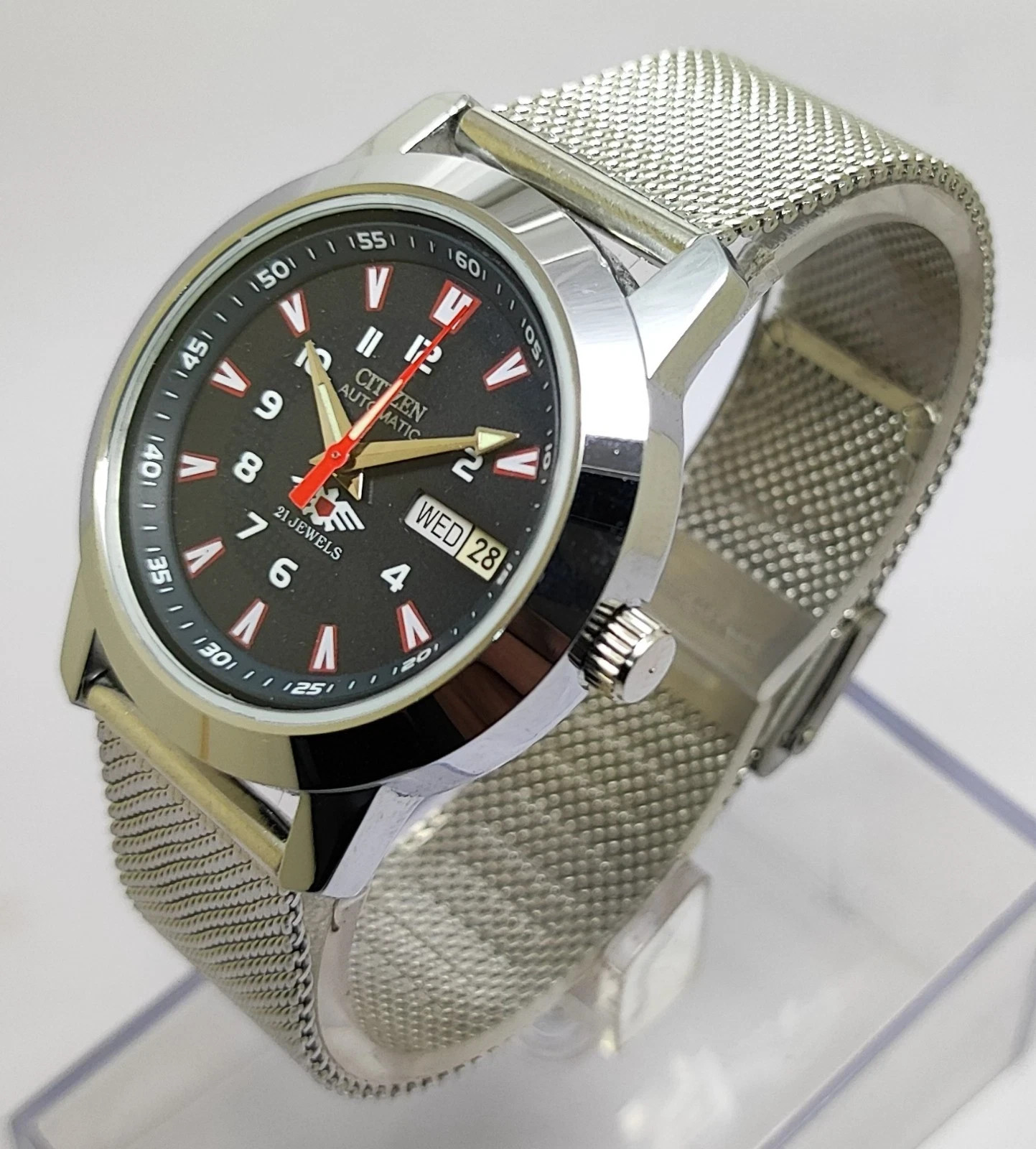 Vintage Citizen Automatic Men’s 21 Jewels Blue dial Japan Made Wrist watch