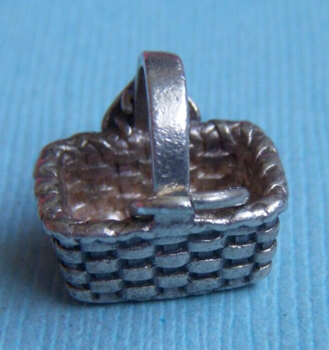 Vintage Brown County Basket bee on handle Indiana sterling charm