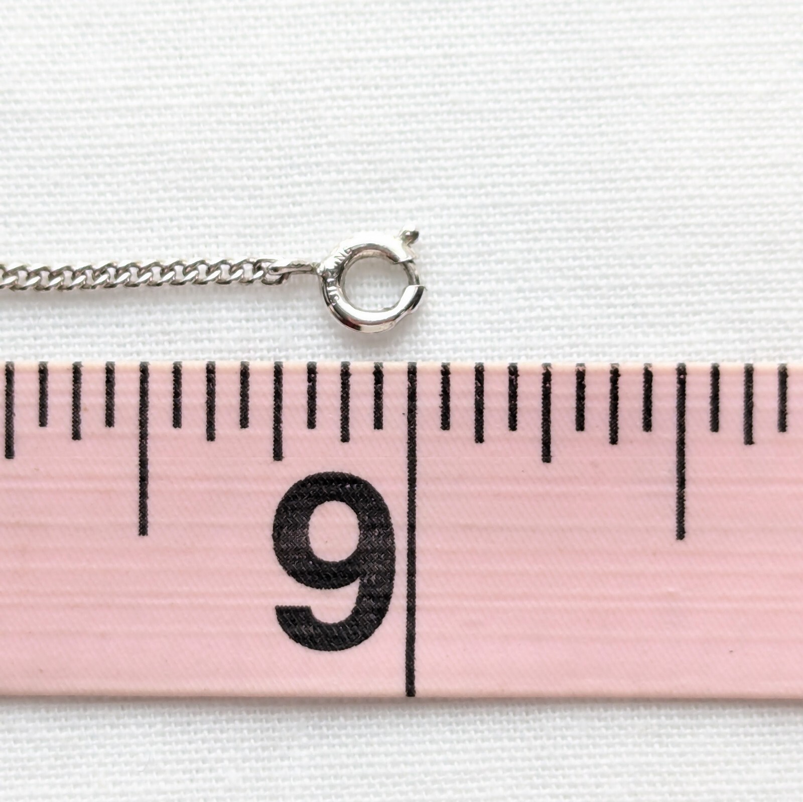 ID Identity Bracelet 925 Sterling B.A.P. Silver Dainty Vintage Jewelry 9″
