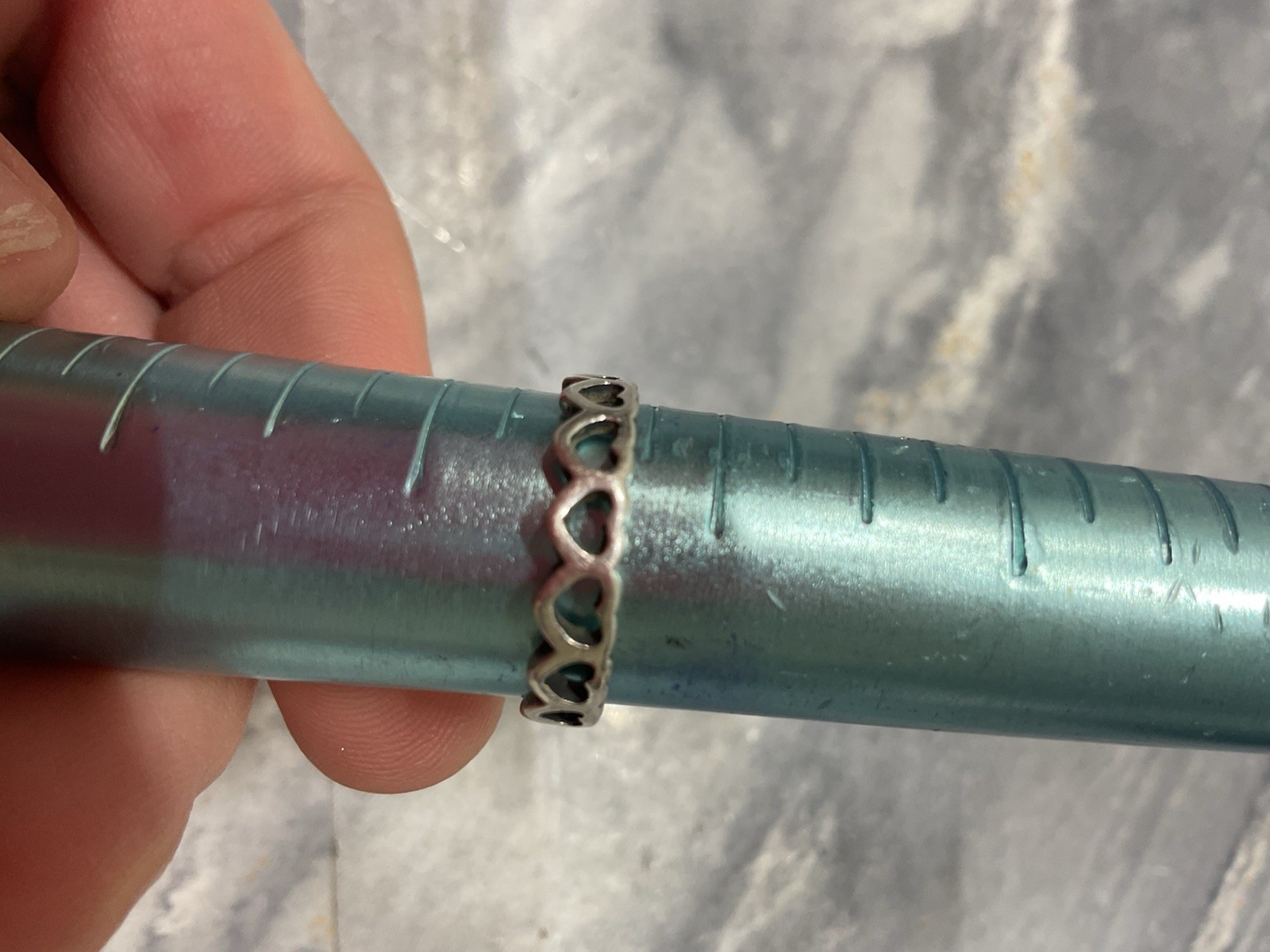 James Avery Retired Eternal Hearts Band Ring 925 Sterling Silver Size: 7/5