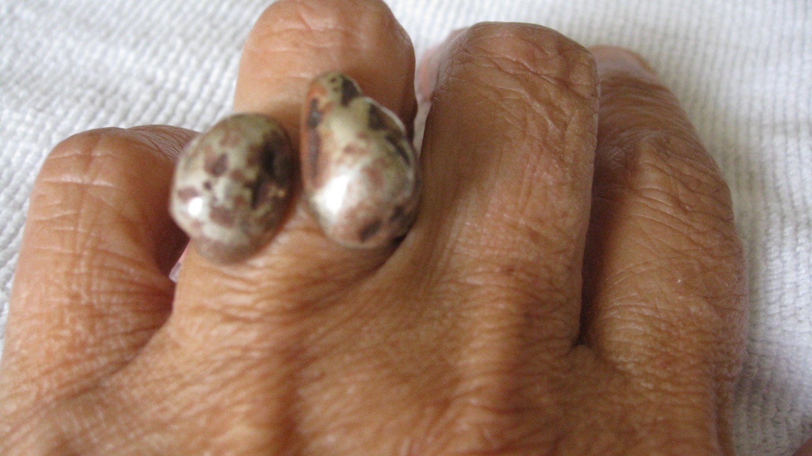 Vintage Unkown Metal Artist Hand Made MODERNIST Ring Size 8