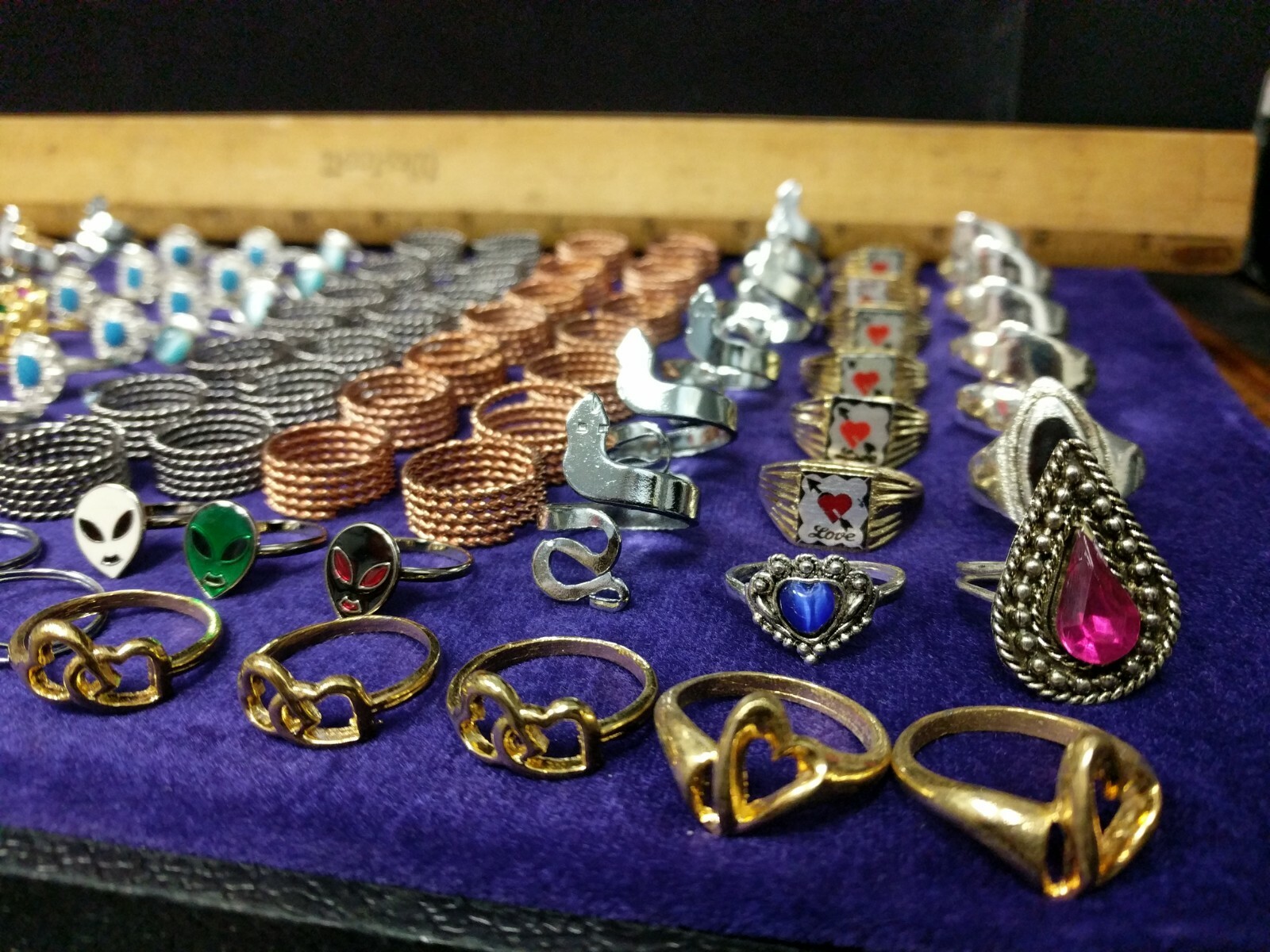 12X Dozen, 1 Gross,144 Pieces Metal Fashion Ring Vintage Costume Fashion Jewelry