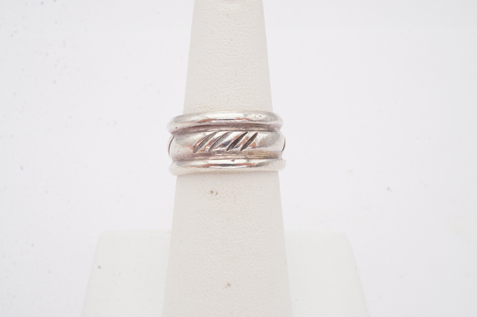 Vintage Sterling Silver 925 Ring Size 6.75 Textured