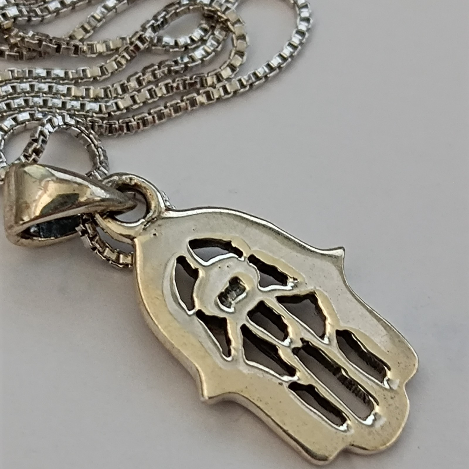 Sterling Silver Hamsa Necklace Eshet Chayil Blessing Meaningful Gift For Her 925